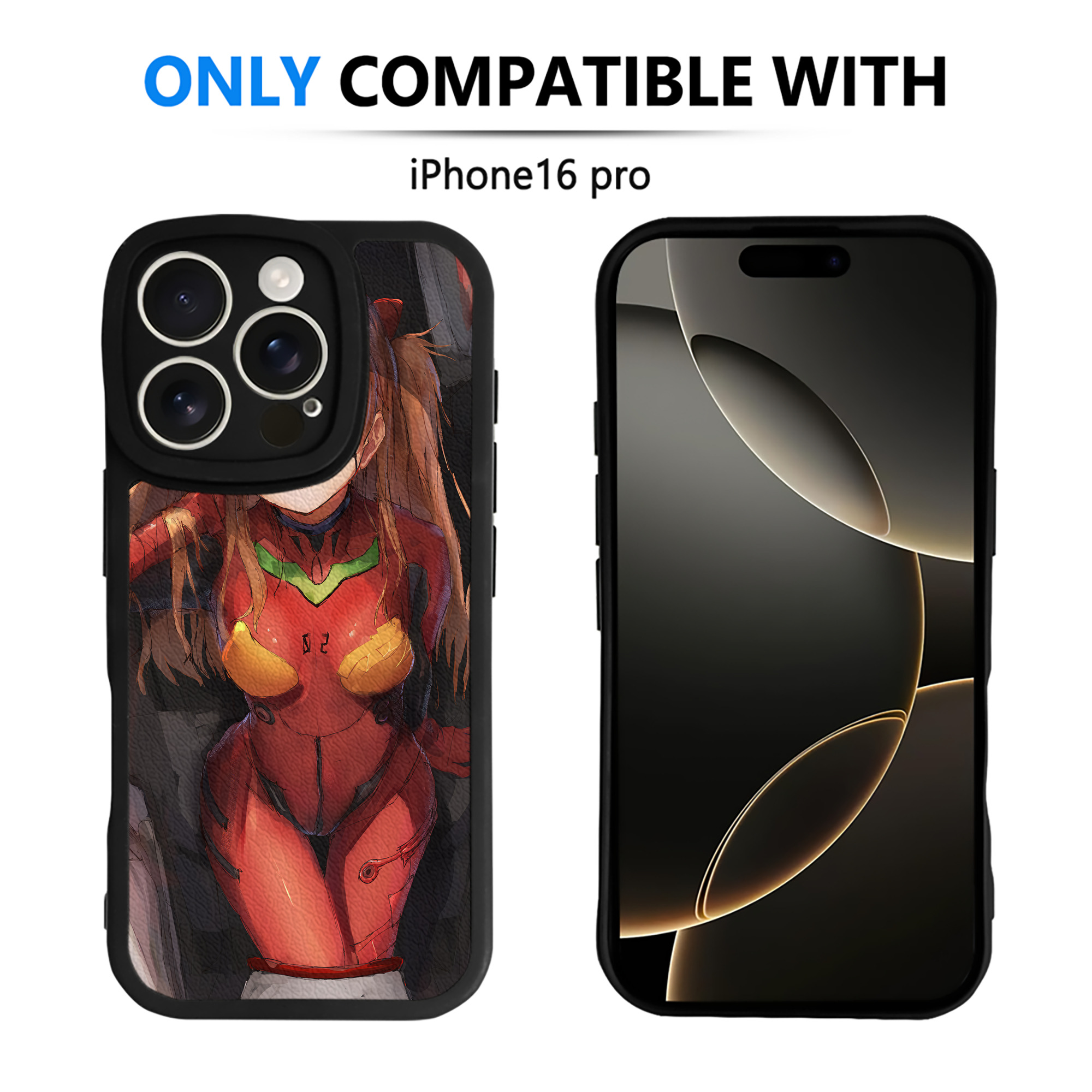 （画像用） EVA 新世紀エヴァンゲリオン 【iPhone 16シリーズ対応】シリコンスマホケース（レザー調） 材質：シリコン